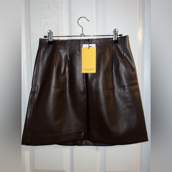 M.M. Lafleur The Whitney Skirt - Vegan Leather- Size 8 - Picture 3 of 4